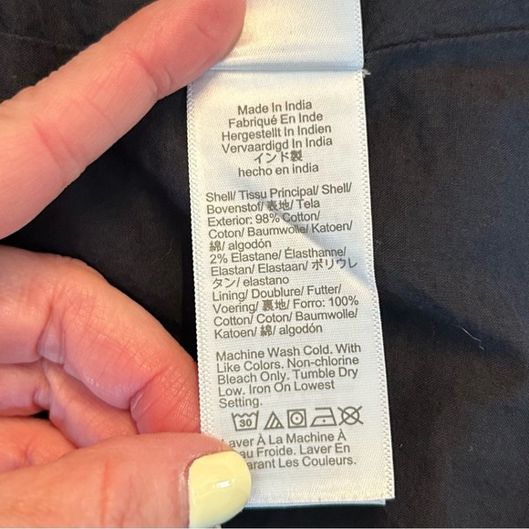 J Crew Sleeveless Tiered Cotton Blend Summer Shift Dress Women’s SZ 0 in Black - Picture 10 of 12